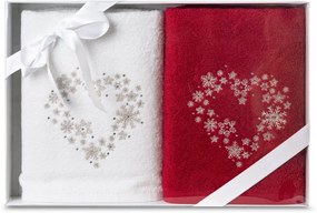 Set di asciugamani natalizi in cotone con motivi delicati Šírka: 50 cm | Dĺžka: 90 cm