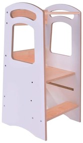 Torre d'apprendimento THOMAS bianco/acero