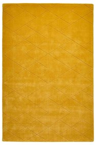 Tappeto di lana giallo senape , 120 x 170 cm Kasbah - Think Rugs