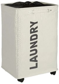 Cesto portabiancheria Quadro beige, 79,2 l Corno - Wenko