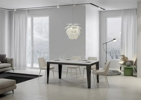 Tavolo Estensibile Flame Evolution P.90 - Struttura Antracite, 90x160/264 cm Flame Evolution / Bianco