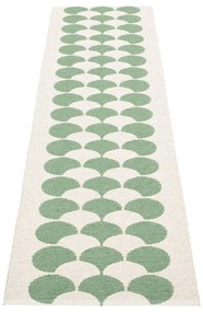 Passatoia da interno/esterno verde/color crema 70x250 cm Poppy Oregano – Pappelina