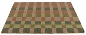 Zerbino in fibre di cocco 40x60 cm Pink and Blue Check – Artsy Doormats