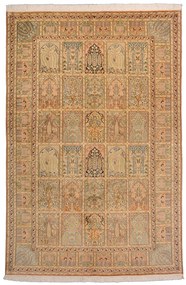 Cashmere Silk Tappeto orientale 190x280 Beige (Indian) Annodato A Mano