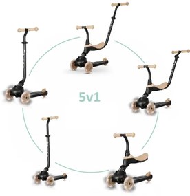 QPlay - Per bambini scooter 5in1 SEMA beige