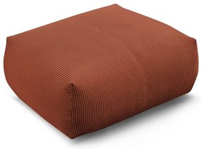 Poggiapiedi color mattone con rivestimento in velluto a coste Voltaire – Bobochic Paris