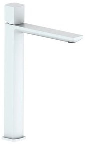 Rubinetto per lavabo a canna alta Coral bianco pvd in ottone AQUASANIT