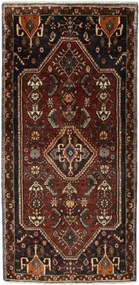 Shiraz Tappeto persiano 70x150 Rosso (Iran) Annodato A Mano