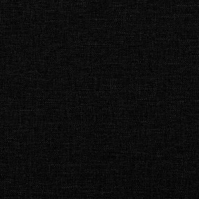 Set di divani 2 pz con cuscini nero in tessuto