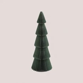 Albero di Natale di carta Jesper Baia verde & ↑22.5 cm - Sklum