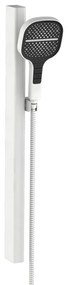 Doccetta con flessibile doccia e barra di scorrimento AQUASANIT Atlas in inox bianco 3 getti