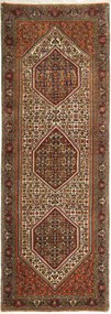 Bidjar Tappeto persiano 210x80 Blu (Iran) Annodato A Mano