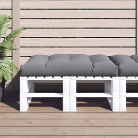 Cuscino Per Pallet 120 X 80 X 12 Cm Grigio İn Tessuto /