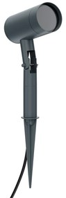 Faretto con Picchetto GU10 da Giardino Orientabile Serie SHADOW - Grigio