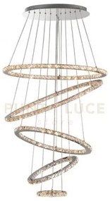 Lampada a sospensione concentrica, led 159w, 3000k, lumen 12710, di...