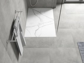 Mexen Hugo piatto doccia rettangolare SMC 120 x 90 cm, pietra bianca - 42159012