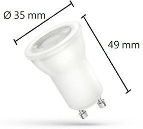 Faretto LED MR11 Ø35mm 4W - base GU10 Colore Bianco Freddo 6.000K