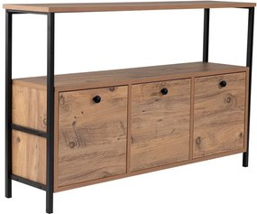 Tavolo consolle di colore naturale con effetto pino 29,5x120 cm Solace – Kalune Design