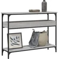 Tavolo Consolle Ripiano Grigio Sonoma 100x29x75cm Multistrato 837720