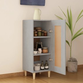 Credenza grigio cemento 34,5x34x90 cm in legno multistrato