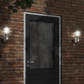 Applique Per Esterno Con Sensore 2 Pz Argento İn Acciaio Inox /