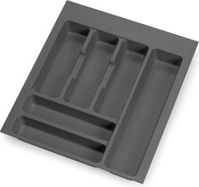 Portaposate per Cassetto 37x47 cm in Plastica Emuca Grigio...