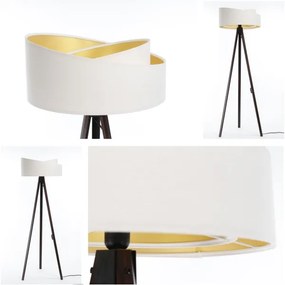 Lampada da terra GALAXY 1xE27/60W/230V bianco/wenge