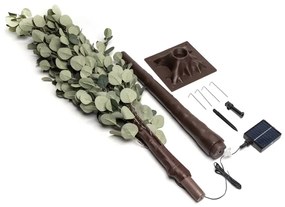 Aigostar - Decorazione solare a LED 285xLED/3,8m IP65 bianco caldo eucalipto