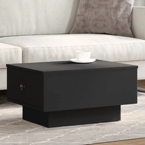 Tavolino da salotto nero 60x45x31 cm in legno multistrato