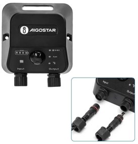 Aigostar - Lampadario solare LED con sensore LED/70W/12V 6000 mAh 6500K diametro 12 cm