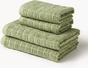 Set di asciugamani in cotone-lino Edita, varie misure