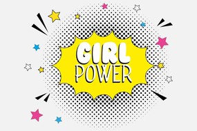 Carta da parati – Scritta pop art – GIRL POWER