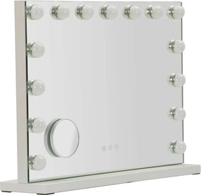 Specchio da parete con illuminazione/con ripiano 55x43 cm Hollywood – Mauro Ferretti