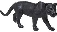 Leopardo statua in resina 70x18x24 cm nero