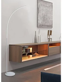 Lampada da terra LED Roxie  bianco, luce bianco naturale 1000 lumen, dimmerabile NOVECENTO