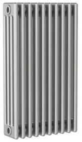 Radiatore acqua calda Comby in acciaio 4 colonne, 10 elementi, interasse 813 mm, grigio