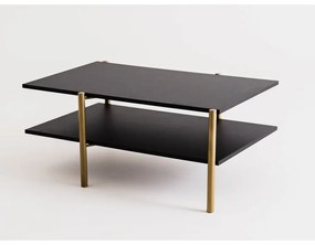 Tavolino nero con piano nero 100x65 cm Rave - CustomForm