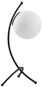 Lampada da tavolo bianca e nera con paralume in vetro (altezza totale 43 cm) Yay – Opviq lights