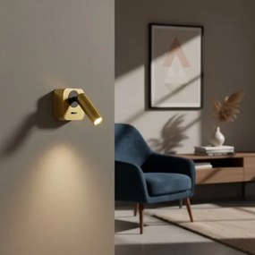 Ideal Lux - Luce Spot da parete a LED BEAN LED/3W/230V CRI 90 oro