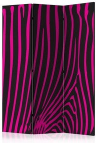 Paravento Zebra pattern (violet) [Room Dividers]