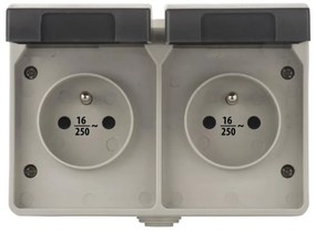 Presa da esterno FRENCH 250V/16A IP44 2Z