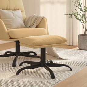 Sgabello crema 60x60x36 cm in microfibra
