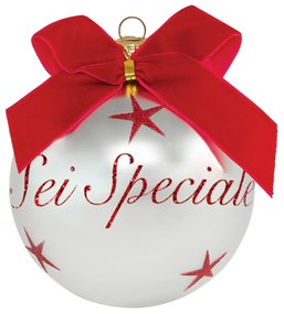 Pallina di Natale con scritta Sei Speciale 10 cm