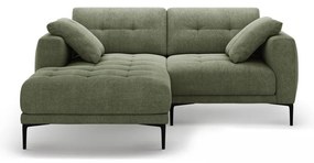 Divano angolare verde (con penisola a sinistra/con chaise lounge) Bemy – Micadoni