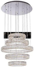 Crystal ring sospensione, led 168w 8000lm 3000k, dimmerabile, ø 82 ...