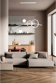 Lampadario LED moderno MANILA bianco 4400 lumen