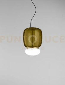 Faro sospensione g verde antico bianco ottone verniciato l3202 led...