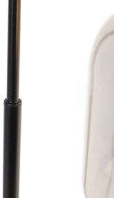 Lampada da tavolo di design nera con vetro oro e fumé - Zuzanna