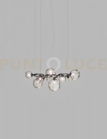 Puppet ring sospensione 9 fume' trasparente nickel nero satinato 9 ...