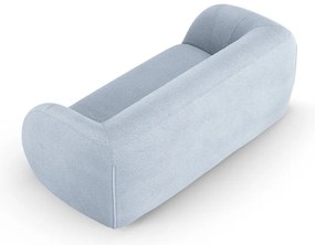 Divano bouclé azzurro 210 cm Essen - Cosmopolitan Design